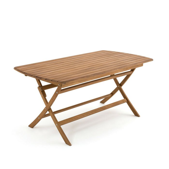 Складной стол для сада Palera 160х90 бежевого цвета - купить Садовые столы по цене 30780.0