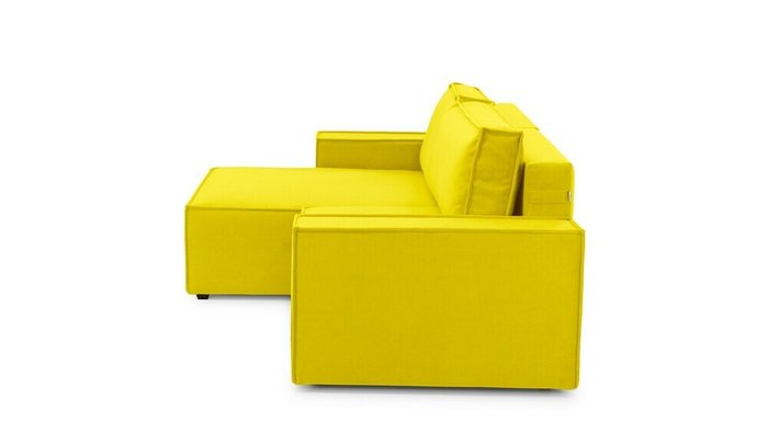 Угловой диван-кровать с оттоманкой Софт 2 желтого цвета - лучшие Угловые диваны в INMYROOM