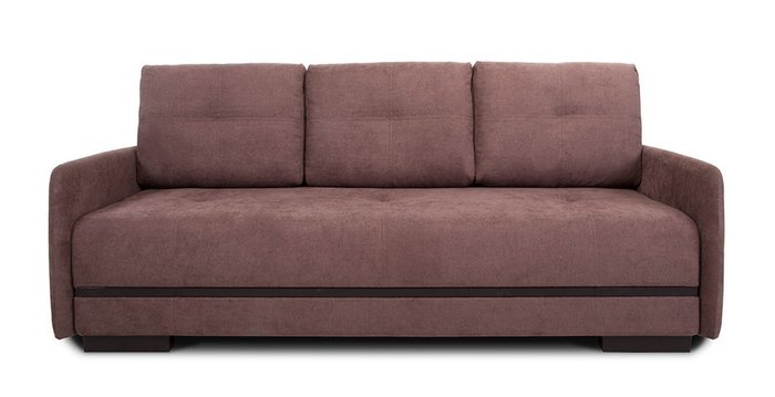 Прямой диван-кровать Марио Slim коричневого цвета