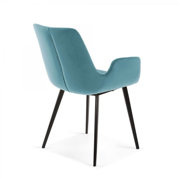 Стул Hermann из велюра бирюзового цвета - лучшие Обеденные стулья в INMYROOM