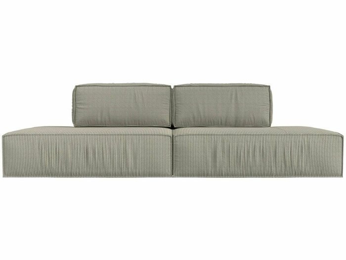 Прямой диван-кровать Прага лофт серо-бежевого цвета - купить Прямые диваны по цене 73999.0