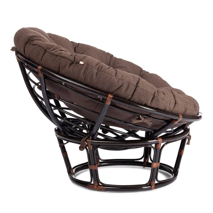 Садовое кресло Papasan черно-коричневого цвета - купить Садовые кресла по цене 17980.0