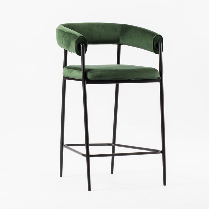 Барный стул Манчестер темно-зеленого цвета
