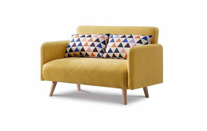 Диван-кровать Cardiff желтого цвета - купить Прямые диваны по цене 54365.0