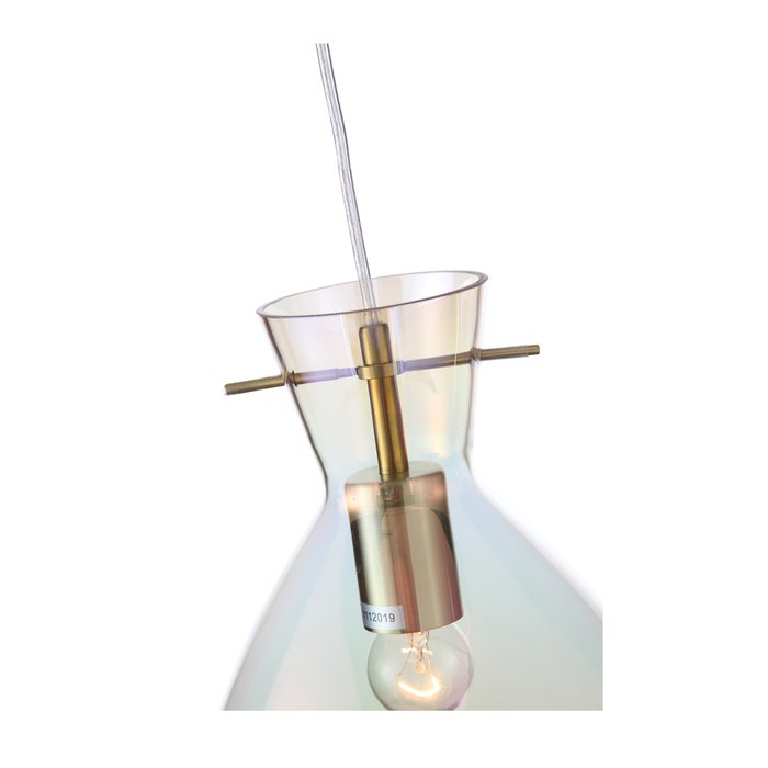 Подвесной светильник Brunni с плафоном  цвета белый перламутровый - лучшие Подвесные светильники в INMYROOM