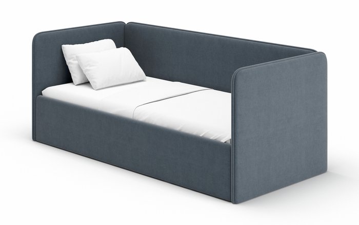 Кровать-диван Leonardo 90х200 темно-серого цвета с подъемным механизмом