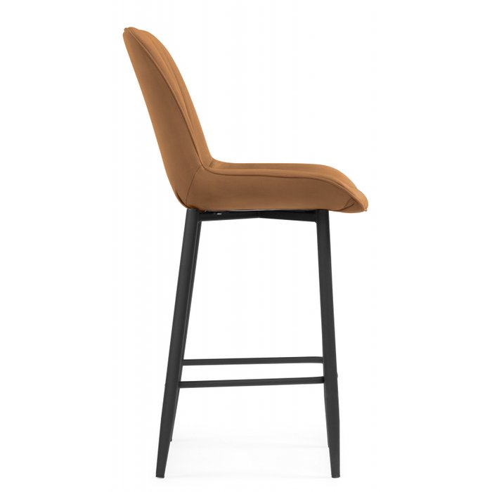Полубарный стул Седа К коричнево-черного цвета - лучшие Барные стулья в INMYROOM