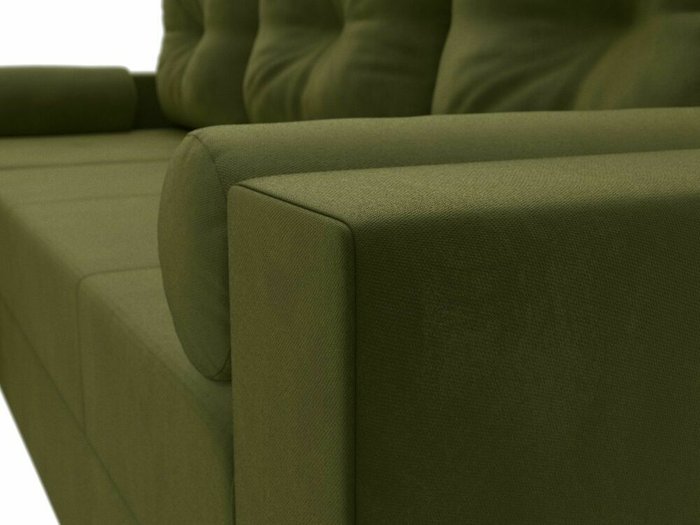 Угловой диван-кровать Верона зеленого цвета левый угол - купить Угловые диваны по цене 44999.0
