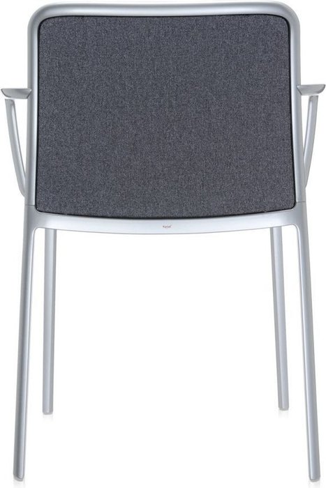 Стул Audrey Soft с подлокотниками серого цвета - лучшие Обеденные стулья в INMYROOM