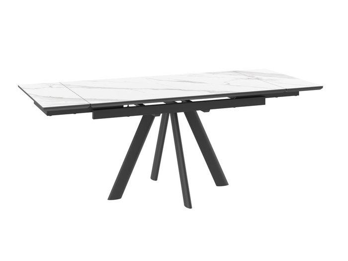 Раздвижной обеденный стол Роял белого цвета - купить Обеденные столы по цене 55490.0