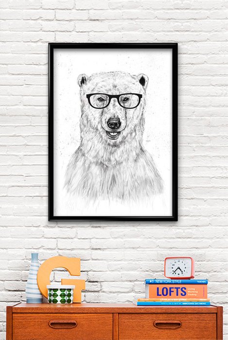Принт «Geek Bear» by Balazs Solti - купить Принты по цене 1290.0