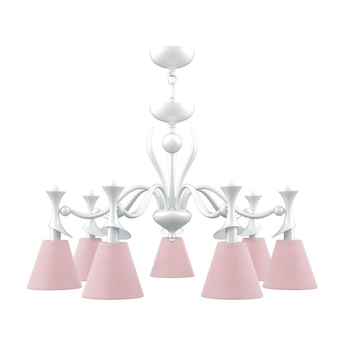 Люстра Modern с розовыми плафонами - купить Подвесные люстры по цене 14235.0