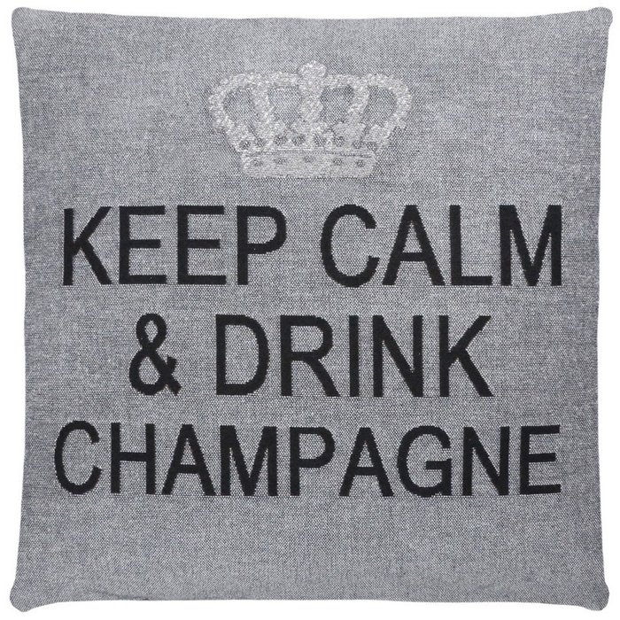 Подушка "KC drink champagne" (серый) Подушка "KC drink champagne" (серый)