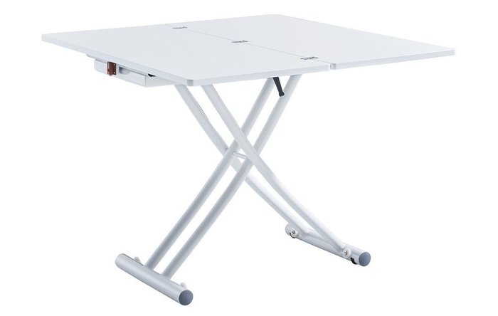 Обеденный стол-транформер белого цвета - купить Обеденные столы по цене 40000.0