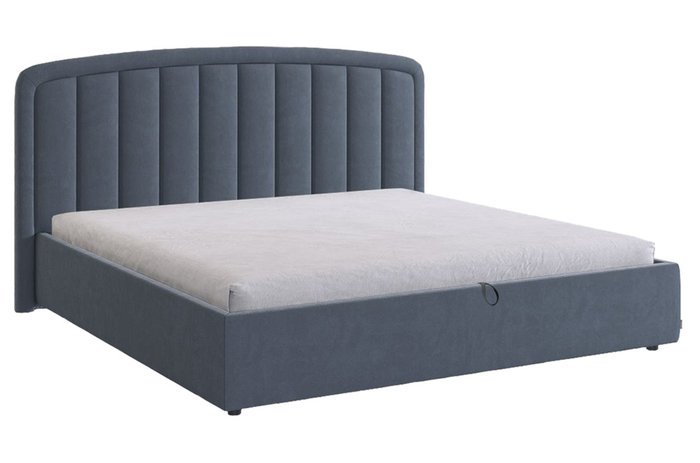 Кровать Сиена 2 180х200 темно-синего цвета с подъемным механизмом