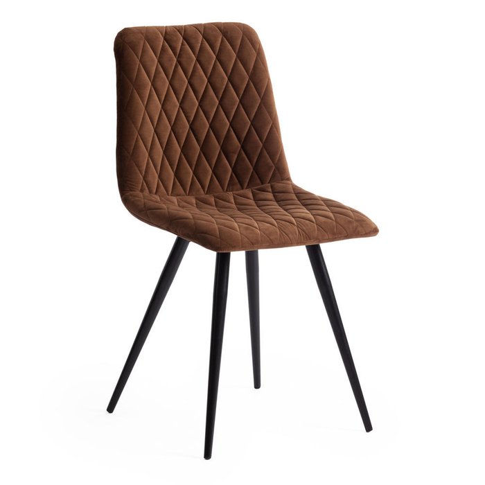 Комплект из четырех стульев Chilly коричневого цвета