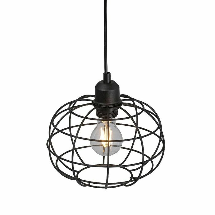 Подвесной светильник V2858-1/1S (металл, цвет черный) - лучшие Подвесные светильники в INMYROOM