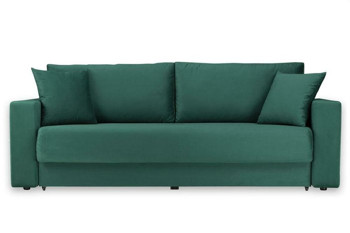Прямой диван-кровать Ливерпуль зеленого цвета