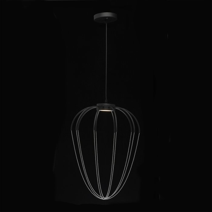 Подвесной светодиодный светильник Стелла в черном цвете - купить Подвесные светильники по цене 3780.0