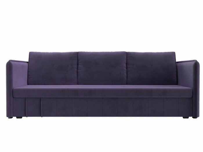 Прямой диван-кровать Слим темно-фиолетового цвета - купить Прямые диваны по цене 26999.0