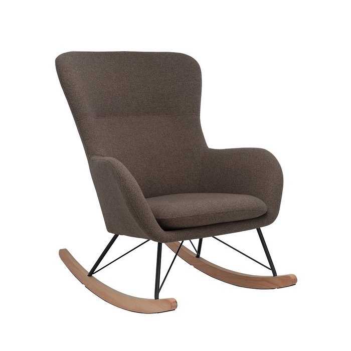 Кресло-качалка Sherlock коричневого цвета