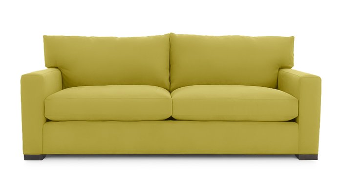 Диван-кровать Непал горчичного цвета - купить Прямые диваны по цене 64500.0