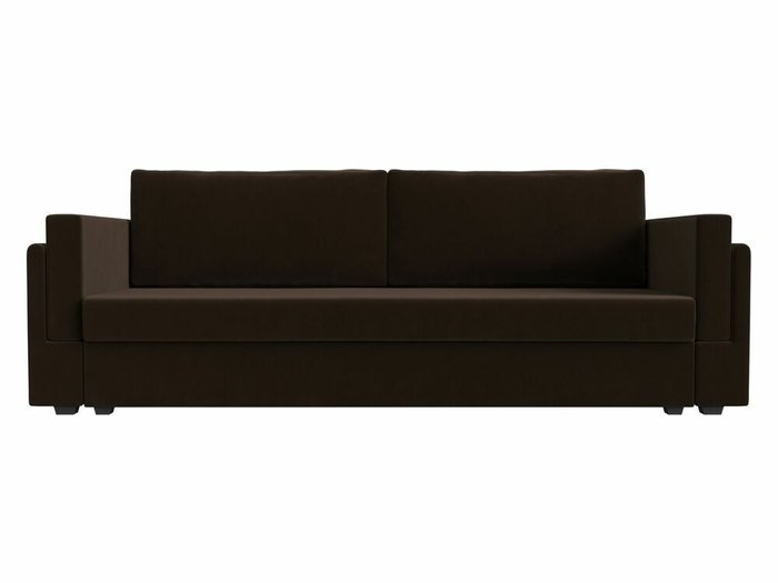 Диван-кровать Лига 007 темно-коричневого цвета - купить Прямые диваны по цене 27999.0