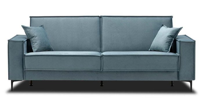 Прямой диван-кровать Авиньон голубого цвета - купить Прямые диваны по цене 22900.0
