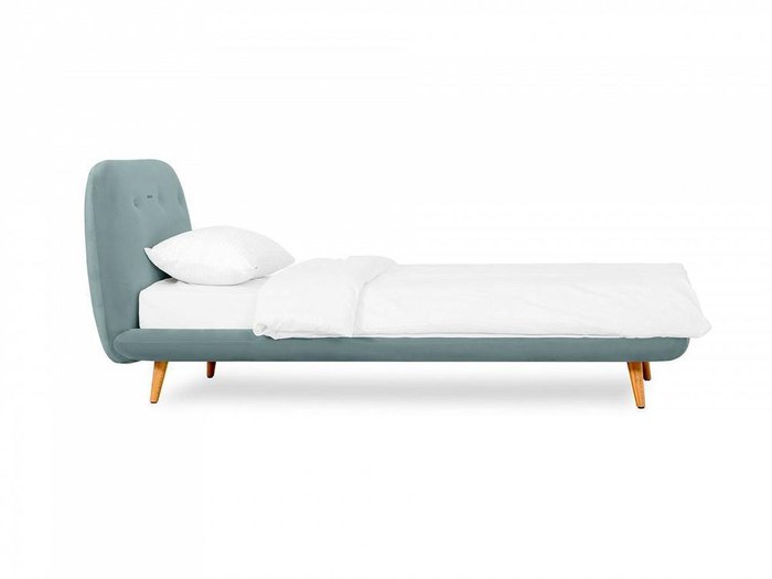 Кровать Loa 90х200 серо-голубого цвета - купить Кровати для спальни по цене 50040.0