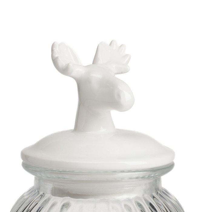 Декоративная банка с крышкой Deer Маленькая - купить Емкости для хранения по цене 1000.0