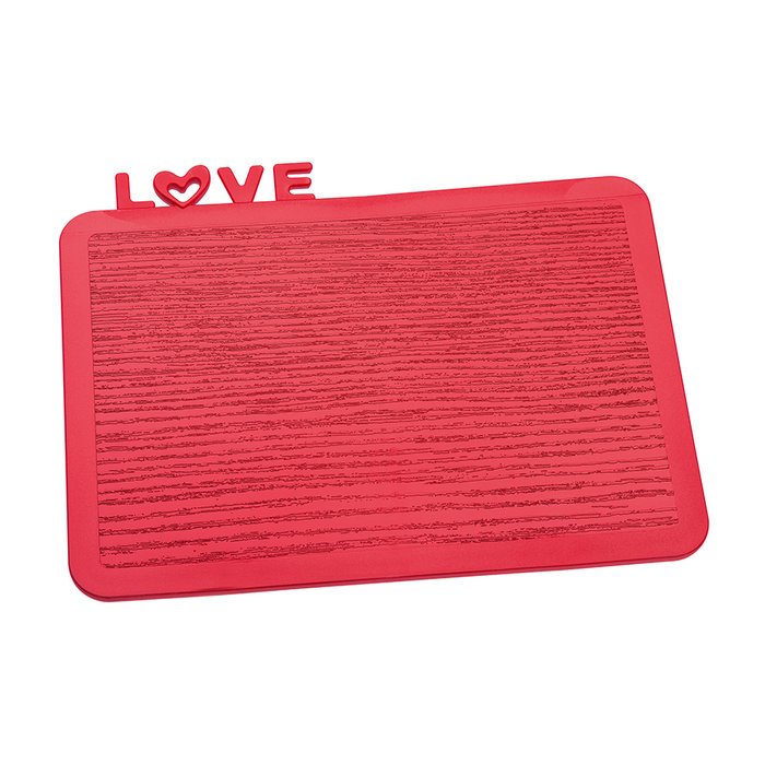 Разделочная доска Happy Board Love красного цвета