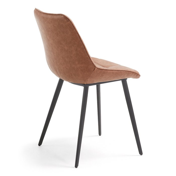 Стул металлический Julia Grup ADAH коричневый - лучшие Обеденные стулья в INMYROOM