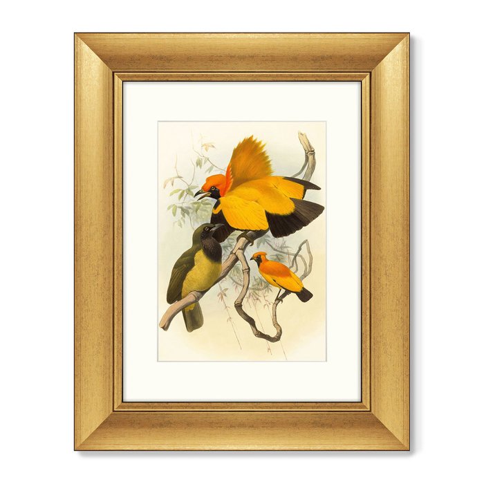 Картина Золотые райские птицы 1885 г.  - купить Картины по цене 8199.0