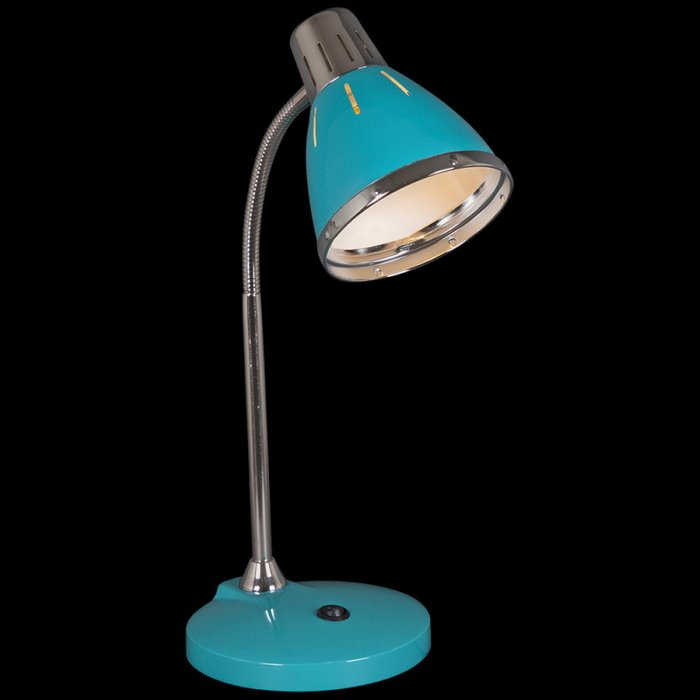 Настольная лампа 02155-0.7-01 BL (металл, цвет синий) - купить Рабочие лампы по цене 3630.0