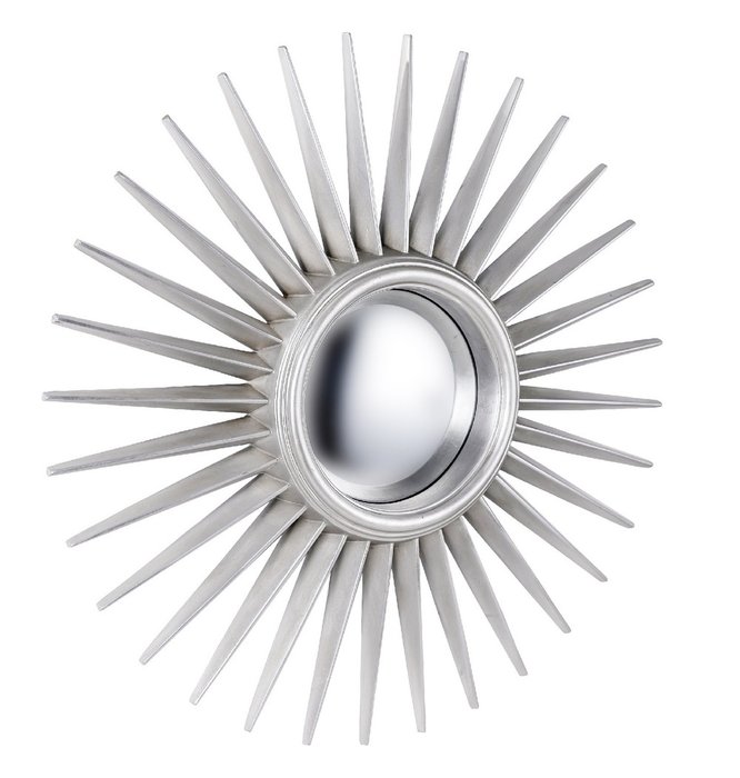 Настенное Зеркало-солнце Star Silver   - купить Настенные зеркала по цене 19500.0