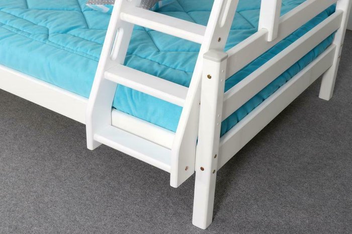 Кровать двухярусная Адель белого цвета - купить Двухъярусные кроватки по цене 37990.0