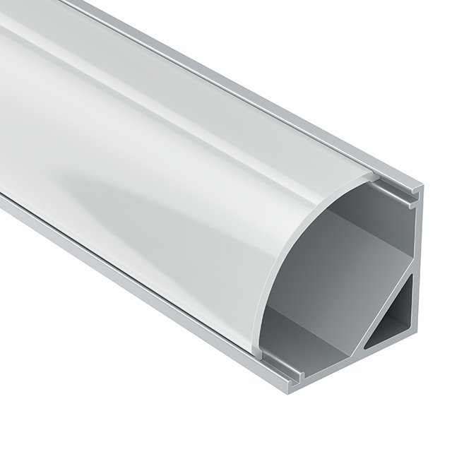 Алюминиевый профиль к светодиодной ленте накладной 1.6x1.6 R - купить Профили для светодиодных лент по цене 910.0