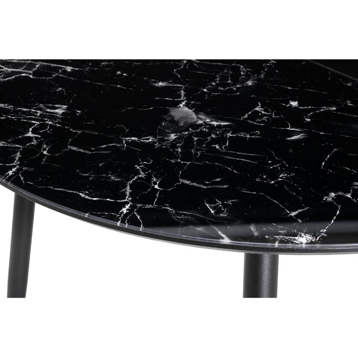 Стол обеденный раскладной Кловис черного цвета - лучшие Обеденные столы в INMYROOM