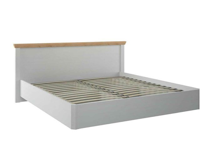 Кровать Магнум 180х200 бело-серого цвета - лучшие Кровати для спальни в INMYROOM