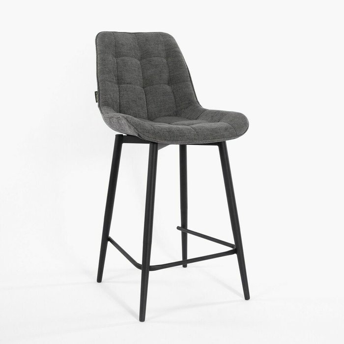 Полубарный стул Толедо темно-серого цвета