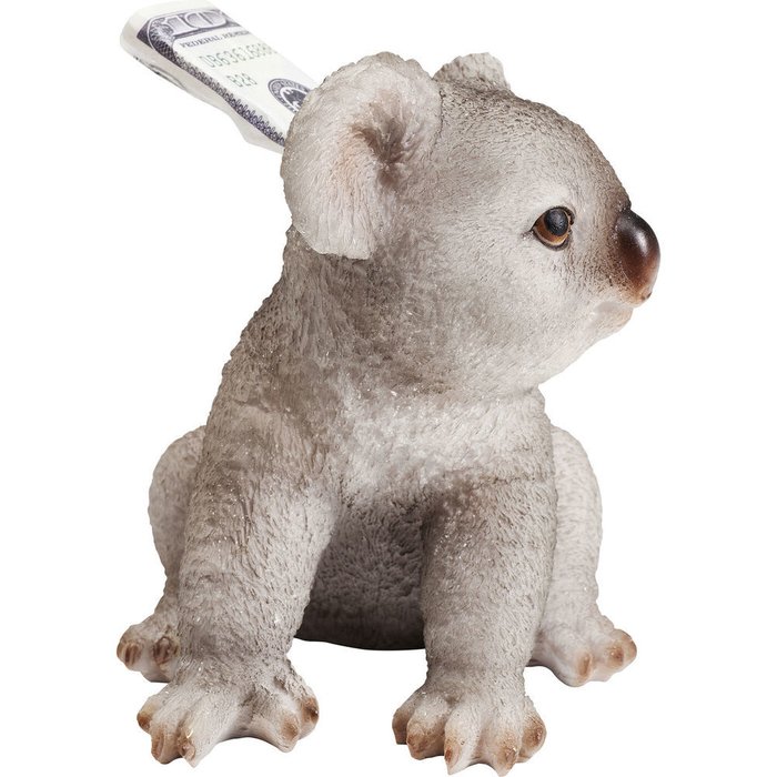 Копилка Koala серого цвета - купить Фигуры и статуэтки по цене 2460.0