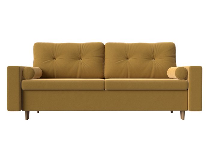 Прямой диван-кровать Белфаст желтого цвета - купить Прямые диваны по цене 43999.0