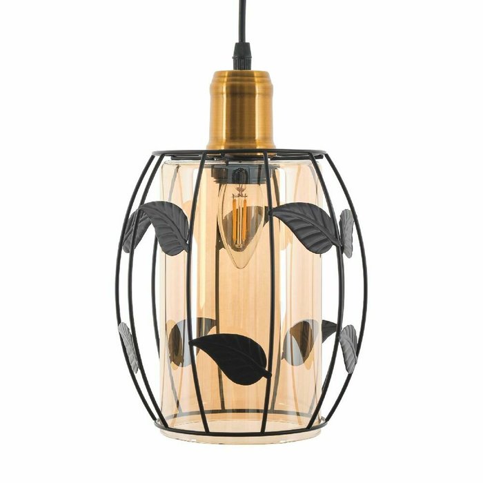 Подвесной светильник Huston MR1690-1P (стекло, цвет янтарный) - лучшие Подвесные светильники в INMYROOM