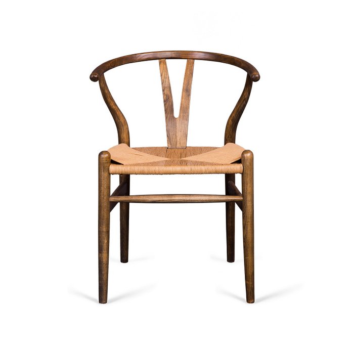 Стул Wishbone коричневого цвета - купить Обеденные стулья по цене 9500.0