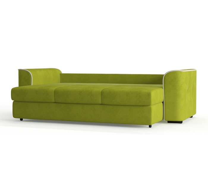 Диван-кровать Нордленд в обивке из велюра светло-зеленого цвета - лучшие Прямые диваны в INMYROOM