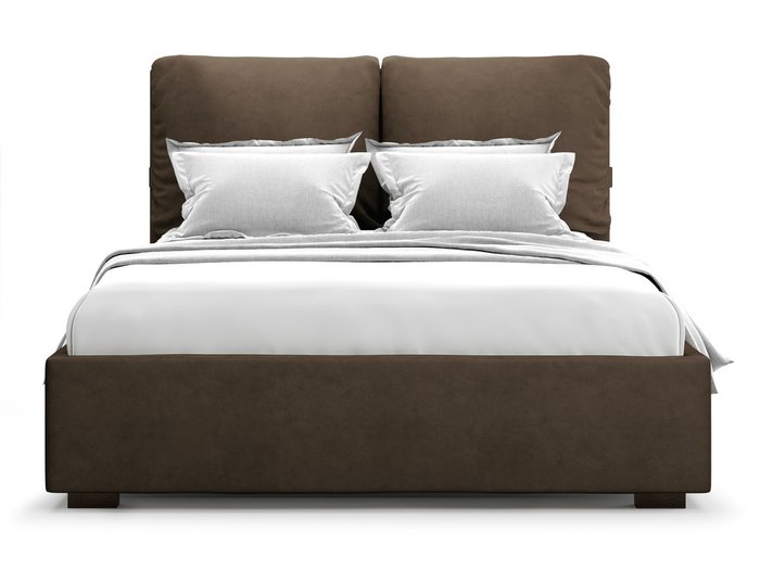 Кровать Trazimeno 180х200 темно-коричневого цвета с подъемным механизмом - купить Кровати для спальни по цене 45800.0
