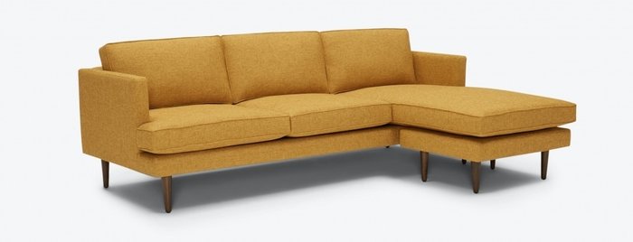 Модульный угловой диван желтого цвета - купить Угловые диваны по цене 98500.0