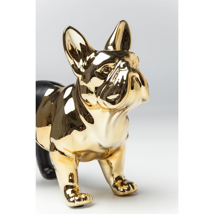 Копилка Bulldog черно-золотого цвета - купить Фигуры и статуэтки по цене 11280.0
