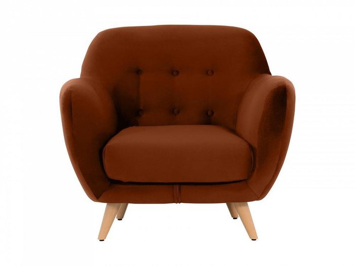 Кресло Loa коричневого цвета