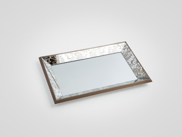Декорированный зеркальный поднос   - купить Подносы по цене 5170.0